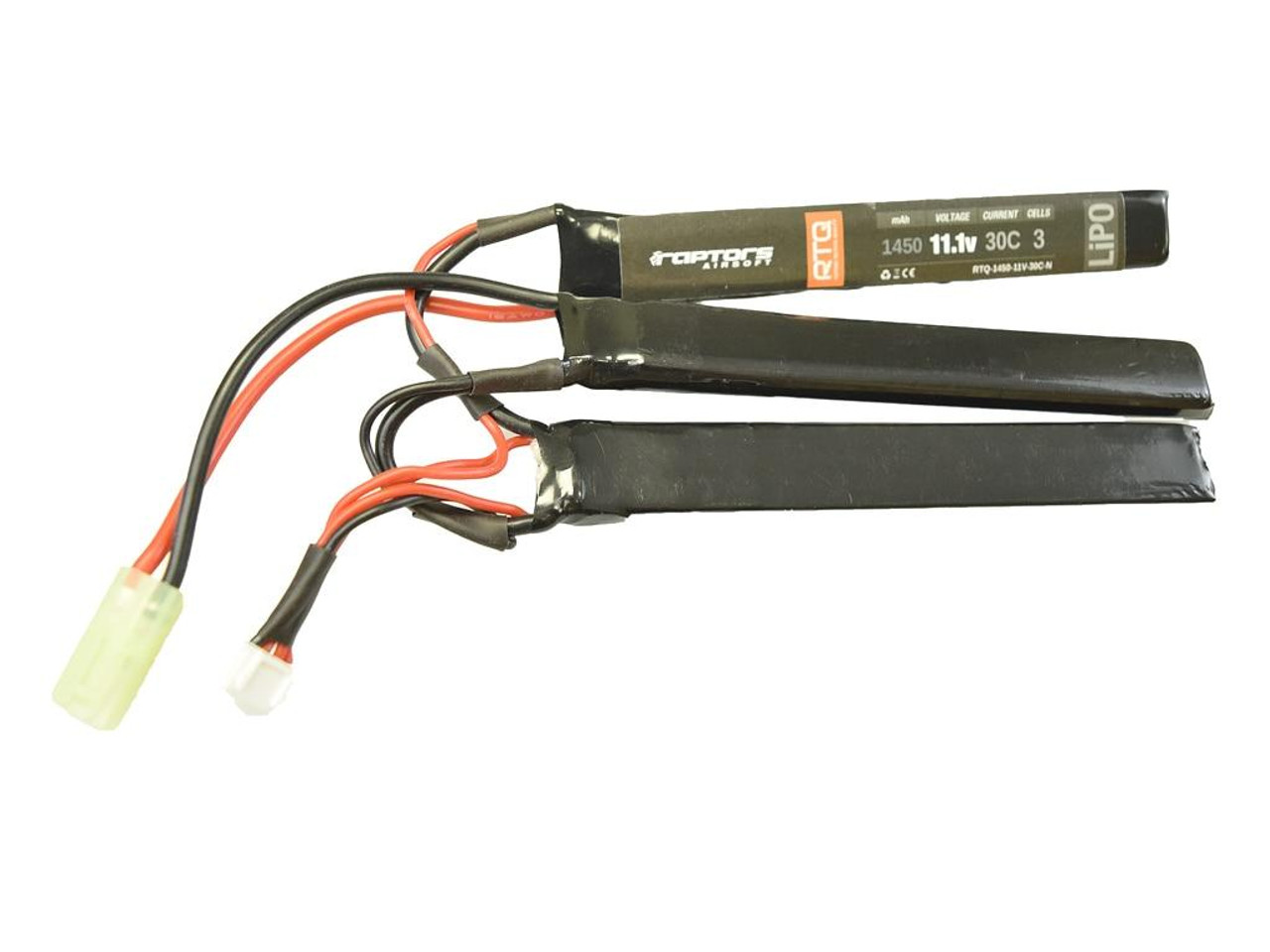 Battery LiPO 11.1v 1450 mAh 30C Nunchuck Raptors